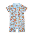 Baby Western  Boots Button-Front Playsuit