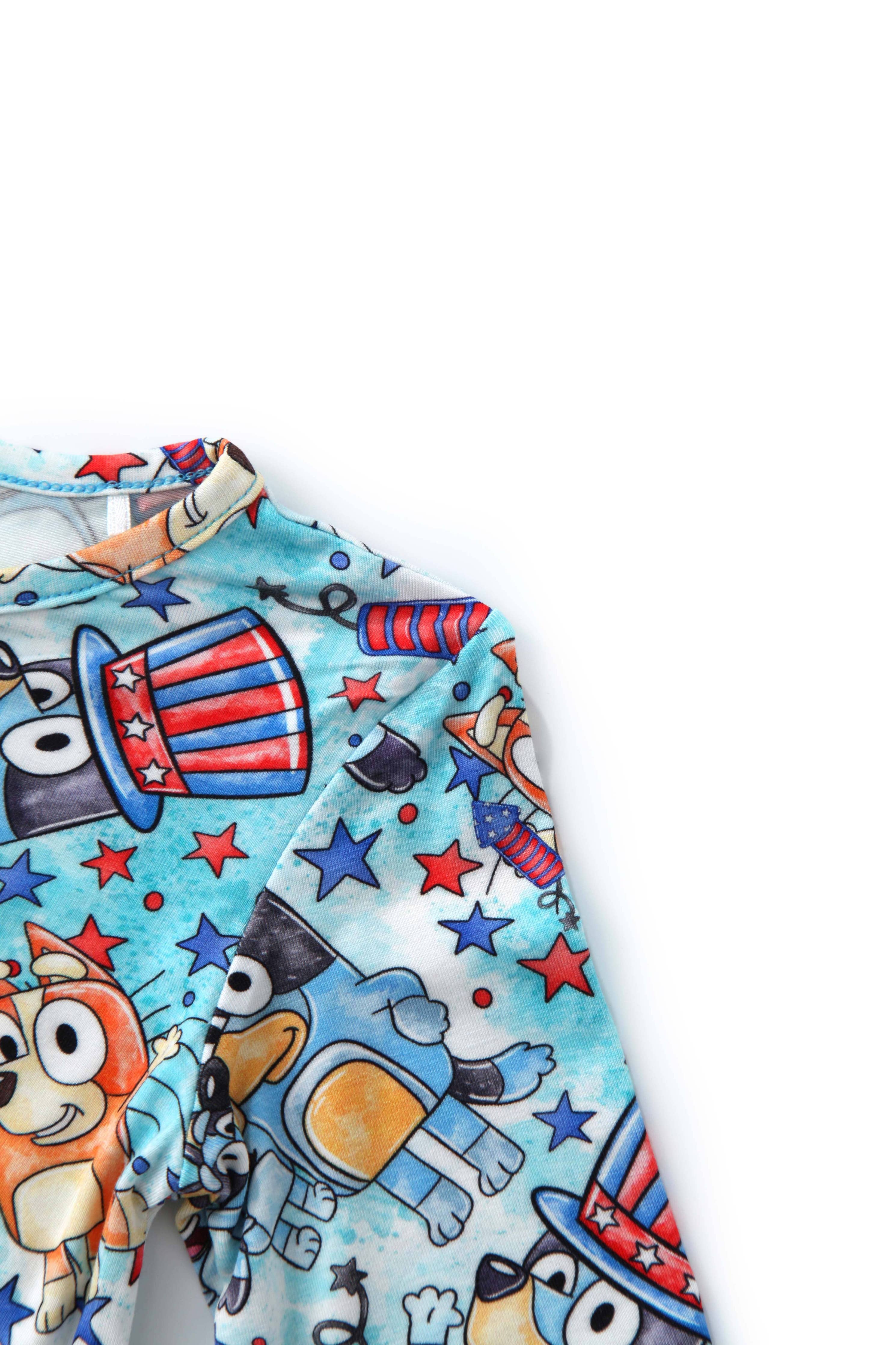 PoshTOT Pups Bamboo Baby Convertible Zippy Romper