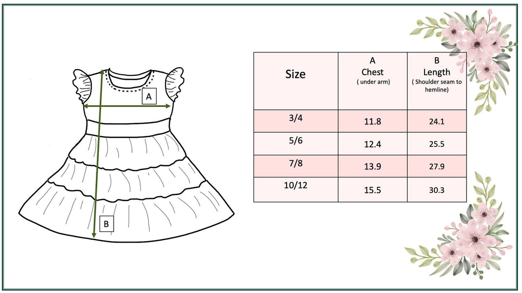 Kids Daisy & Checkered Tiered Spring Easter Summer Dress