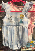 Abby and Evie Frozen baby romper