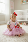 Easter Bunny Tulle and Milk Silk dress