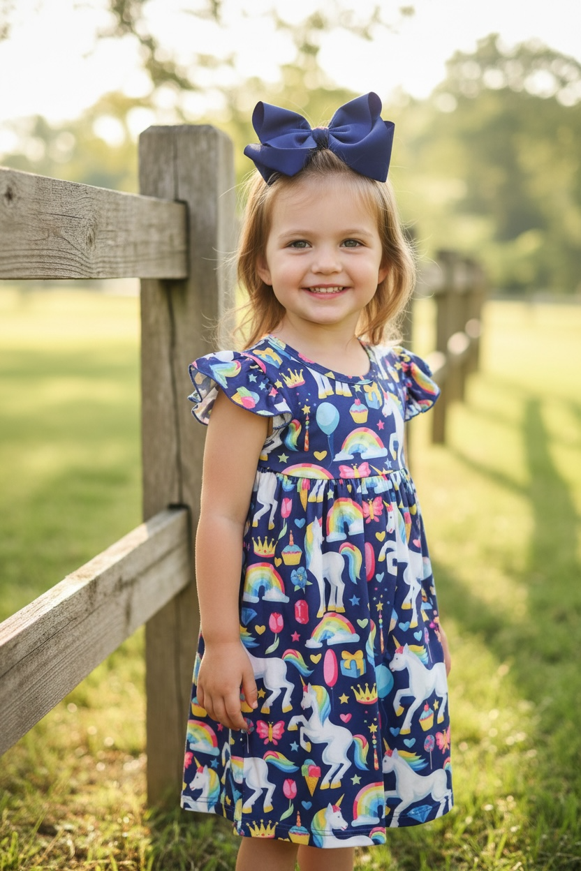 Unicorn Milk silk dress