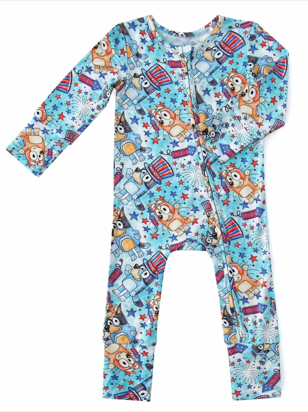 PoshTOT Pups Bamboo Baby Convertible Zippy Romper