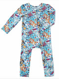 PoshTOT Pups Bamboo Baby Convertible Zippy Romper